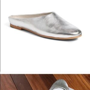 Dolce Vita silver slides